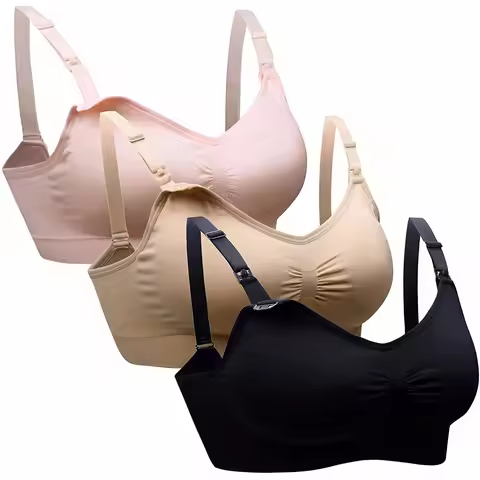 Nursing Bra Boneless Maternity Bra Maternity Wear Anti-Sagging Nursing Women Breathable Nursing Bra 