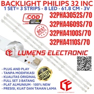 PHILIPS 32 INC LED TV BACKLIGHT 32PHA4100 32PHA4110 32PHA4609 32PHA3052 S BL LAMP 8K 3V 32PHA4100S 3