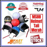 100% ORIGINAL MS88 Helmet Tali Tulisan Merah MURAH Wholesale BIKKO CRYSTAL SGV 99 TOPI MS KELEDAR RI