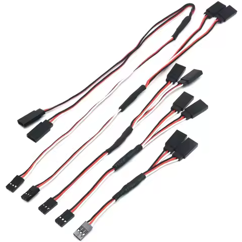 10-100pcs100/150/200/300/500mm RC Servo Y Extension Cord Cable Lead Wire For RC Servo JR Futaba RC A