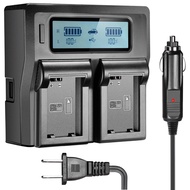 NP-FW50 NPFW50 Digita Battery Charger LCD Display Dual Channel Charger for Sony a7II a6000 a7RII a63