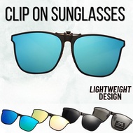 Clip On Glasses Polarized Flip Up Clip On Sunglasses Indoor and Outdoor Photochromic Driving Fishing