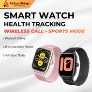 GTS4 Jam Tangan Pintar 2.01inci Jalur Logam Premium Jalur Kesihatan smart watch 2in1 strip Smart bra