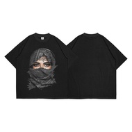 HITAM WRLDSTUDlOS Oversized T-Shirt Boxy Fit Black T-Shirt VARIATION 20s 200-210gsm