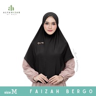 Alyahijab by Naja Faizah Bergo Dagu size M Instant Syarii Double Chin Hijab SoftpadPOLOS