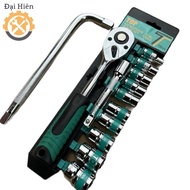 [Free 25cm L Curved Rod] 12-piece motorcycle repair tube set 8-24mm CRV steel used to turn quality n