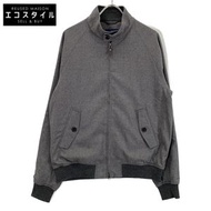 Brooks Brothers 19-45-3526 炭灰色彈性羊毛輕薄法蘭絨飛行員夾克/帶拉鍊短外套 L 碼 [二手]