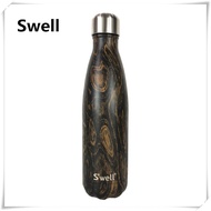 American Street Wear Swell Thermos Cup Accompanying Cola Bottle Couple Wood Grain Bottle Large Size 