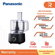 PANASONIC Food Processor with 9 Accessories for 25 Functions MK-F510KSK