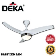 Deka Ceiling Baby Fan (BABY LED) 42inch c/w Led light With Remote Control (White)