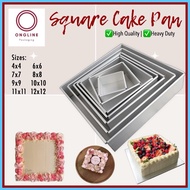 ▥ ◄ ❐ SQUARE PAN | CAKE PAN MOLDER | BROWNIE BENTO CAKE | ALUMINUM