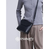 ESUNARTY洋氣秋天鱷魚紋單肩包
