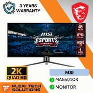 Flexi Tech MSI MAG401QR Ultrawide Gaming Monitor 40" UWQHD (3440 x 1440) 155Hz 1ms