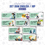 🌻1 DAY SHIP🌻 SET BANNER ENGLISH - IDIOMS / HIP / HIGHLY IMMERSIVE PROGRAMME / ABM INGGERIS / KECERIA