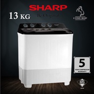 Sharp 13KG Semi Auto Washing Machine ESTP1316 Twin Tube Washer Mesin Basuh Semi