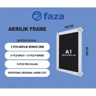 A1 2mm Acrylic Wall Frame