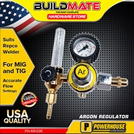 BUILDMATE Powerhouse Argon Tank Regulator for TIG Gas Welding GTAW Machine Gauge Set Accessories PH-