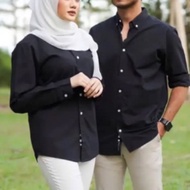 (Couple Shirt) Kemeja Lelaki Long Sleeve Slim Fit Suit Shirt Plus Size Business/ Men’s Formal Shirt 