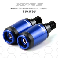 อุปกรณ์เสริมรถจักรยานยนต์7/8 ''22MM มือจับแฮนด์ฝาจุกปิดปลายสำหรับ YAMAHA YZF R3 YZFR3 2014-2018 2019 2020 2021