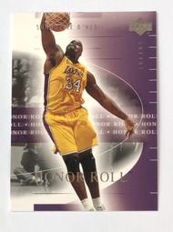 [NBA]2002 UPPER DECK Honor Roll - O'Neal-俠客 歐尼爾 球員卡