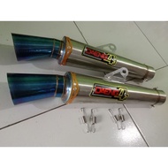 High Quality daeng sai4 Exhaust pipe Muffler for motorcycle 51mm inlet canister / daeng pipe / daeng sai4 pipe gp warrior