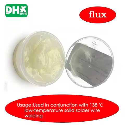 Low Temperature Solid Solder Wire Professional Flux, Solder Paste Rosin Flux 50g Lead-Free Flux Sold