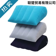 Triangle Cushion pvc Flocking Inflatable Triangle Cushion Portable Outdoor Travel Lumbar Pillow Cush