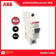 ABB MCB SH201-C16 Circuit Breaker 16A 1P 6kA System M Pro