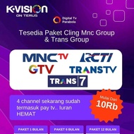 Paket K-Vision Cling 6 Bulan 