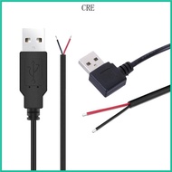 CRE 5V Charging Cord Extension Wire for LED Light Fan Driving Recorder Power Supply Cable 2Pin Bare 