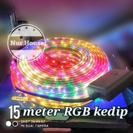 Led strip lampu selang RGB warna warni 15 meter