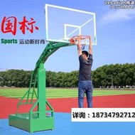 標準室外可升降落地式籃球架移動籃球架戶外成人學校家用訓練比賽