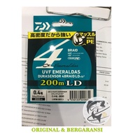 Senar PE Daiwa Emeraldas Durasensor UVF X4 LD 0.8 | 0.6 | 0.4 200M