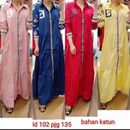 KATUN Fendi long cotton dress