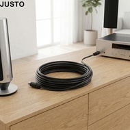 JUSTO Big DIN Adapter Cable, 3 Meters / 9.8ft Plug-and-Play 8 Pin Male to Female, Stable Transmissio