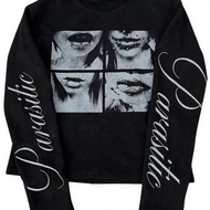 TEMU Women's Y2k Emo Style Collar T-shirt Top - Face Print & Geometric , Casual Layering Blouse, Mac