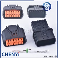 12 Pin Automotive waterproof connector electrical plug Back View Camera plug HP285-12021 HP285-12020