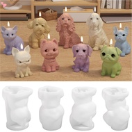 Cute Puppy Silicone Mold, Dog Candle Molds for Candle Making, Animal Silicone Fondant Chocolate Cake
