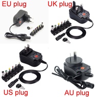 1PCS 12W Universal  Power Adapter 3v 4.5v 5v 6v 7.5v 9v 12v 200mA  300mA 400mA  500mA 600mA 700mA 80