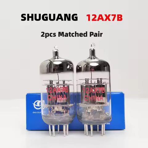 Shuguang 12AX7B Vacuum Tube Replaces ECC83 ECC83S 12AX7 6N4 for Vacuum Tube Preamplifier HIFI Diy Am