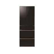 HITACHI R-HW620RS-XK 475L 6 DOOR FRIDGE CRYSTAL BLACK 3 TICKS W685xH1833xD738MM 1 YEAR WARRANTY BY HITACHI