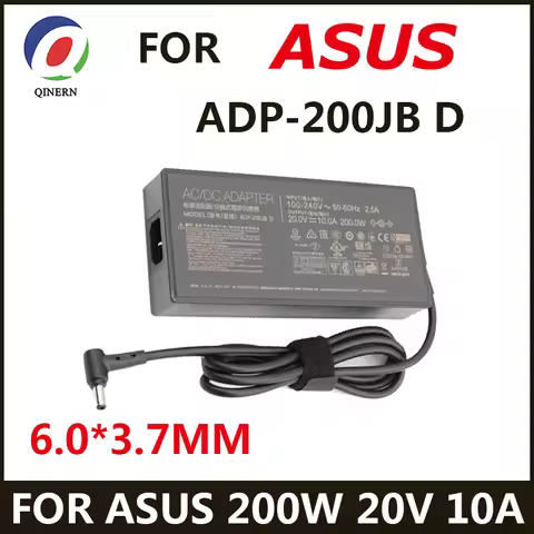 20V 10A 200W 6.0*3.7MM ADP-200JB D Laptop Adapter Charger For Asus TUF A17 FA706QM FA506QR ROG Zephy