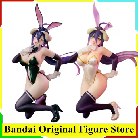 Original System Service Overlord Anime Albedo Bunny White One-Seventh Carat Action Figurine Toys PVC