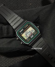 HUBSTORE CASIO 卡西歐 Casioak F91 F91W F-91 F-91W F-91W-3 黑綠色 防水 有現貨