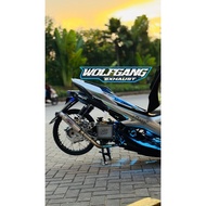 Saleba/ Exhaust List Type Original TitanV3 Wolfgang Exhaust for Aerox Vario Pcx160 Vario160 Nmax Mio