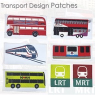 Customised Patches Public Transport SMRT SBS Bus Train Velcro Embroidery