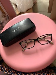 Agnes b 眼鏡（連盒，自行換鏡片）