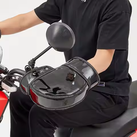 Protective Motorcycle Scooter Thick Warm Handlebar Muff Grip Handle Bar Muff Rainproof Riding Winter