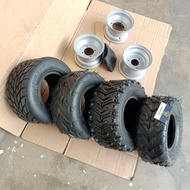 7 ATV Motor Tubeless 16X8-7 Tyre Tayar tube rim Tire Four Wheels wheel 205/55-7 200/55-7 4 Roda Dune