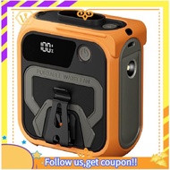 【W】10000mAh Wearable Fan Waist Clip Fan for Outdoor Orange